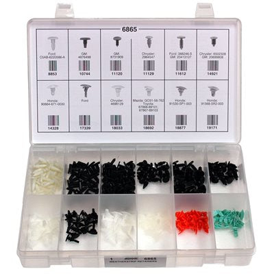 245 Piece Weatherstrip Retainer Assortment