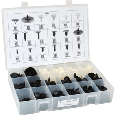 373 Piece GM XMas Tree Push Retainer Assortment