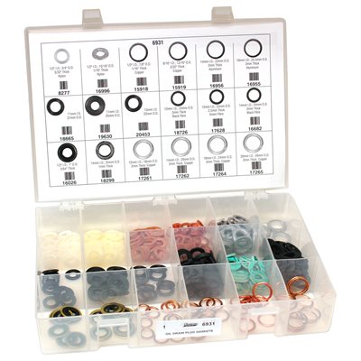 153 Piece Oil Drain Plug Gasket Assortment