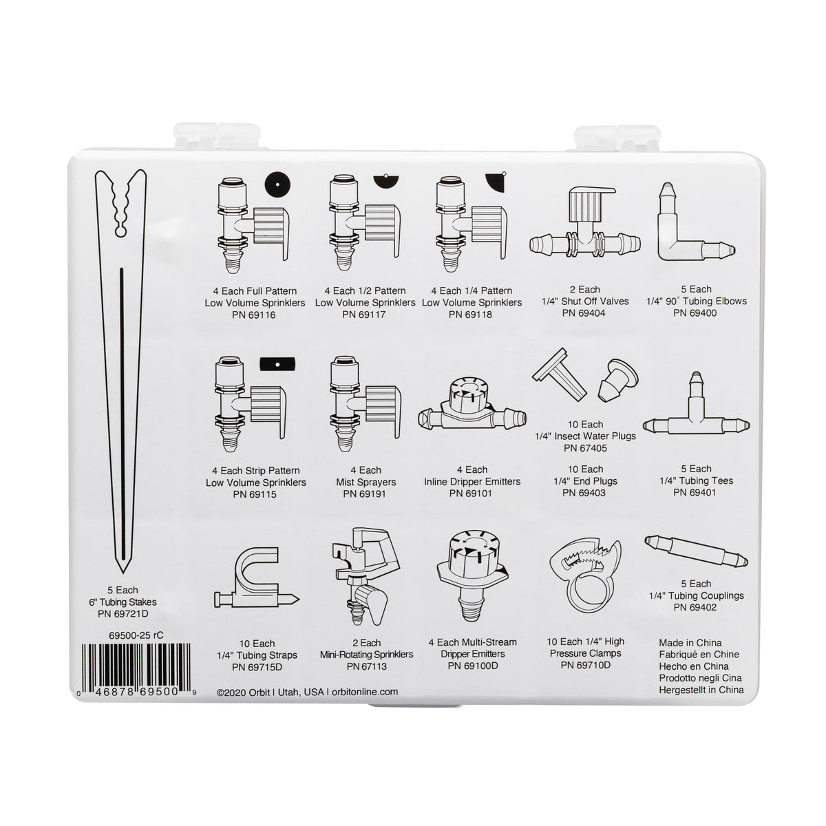 92-pc Essential Drip Parts Assortment 69500