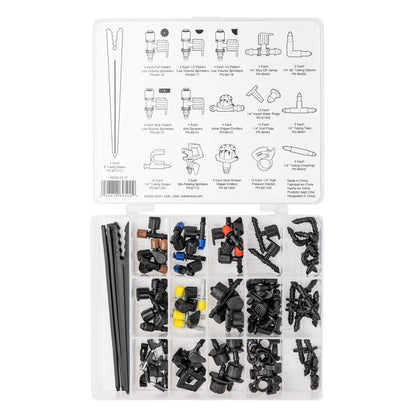 92-Piece Drip Irrigation Watering Essential Parts Kit 69500