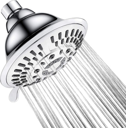 9-Spray Rain Shower Head-Angle Adjustable Fixed Shower Head