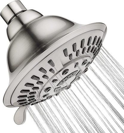 9-Spray Rain Shower Head-Angle Adjustable Fixed Shower Head