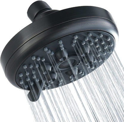 3 Spray Fixed Rainfall Shower Head with Adjustable Metal Swivel Ball Joint