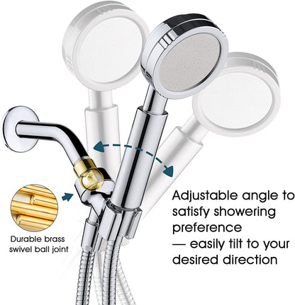 High Pressure Handheld Shower Head Kit, Handheld Shower with 60 Inch Hose and Bracket
