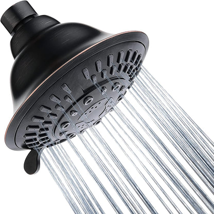 9-Spray Rain Shower Head-Angle Adjustable Fixed Shower Head