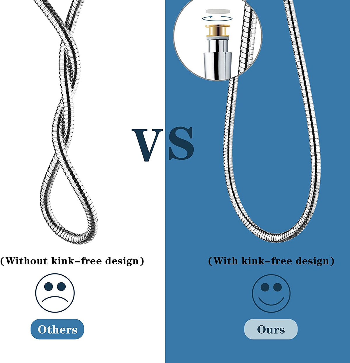 59 Inch Shower Hose For Hand Held Shower Heads-Stainless Steel Hose