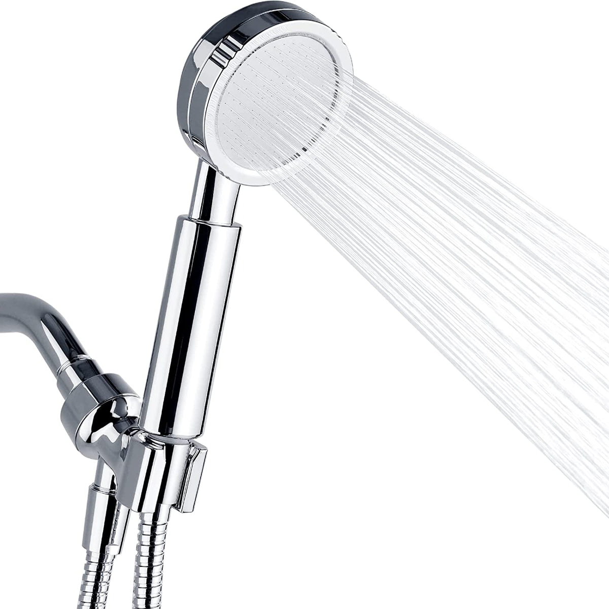 High Pressure Handheld Shower Head Kit, Handheld Shower with 60 Inch Hose and Bracket
