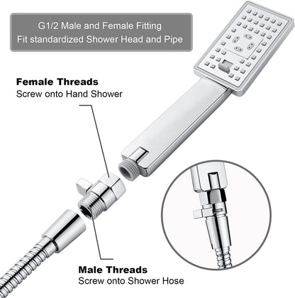 Brass Shower Flow Control Valve with G1/2 Connections