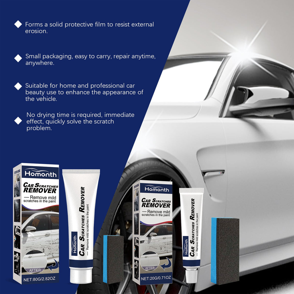 Automotive Scratch Care Agent Removing Marks Abrasive Paint Polishing Wax Car Scratch Repair