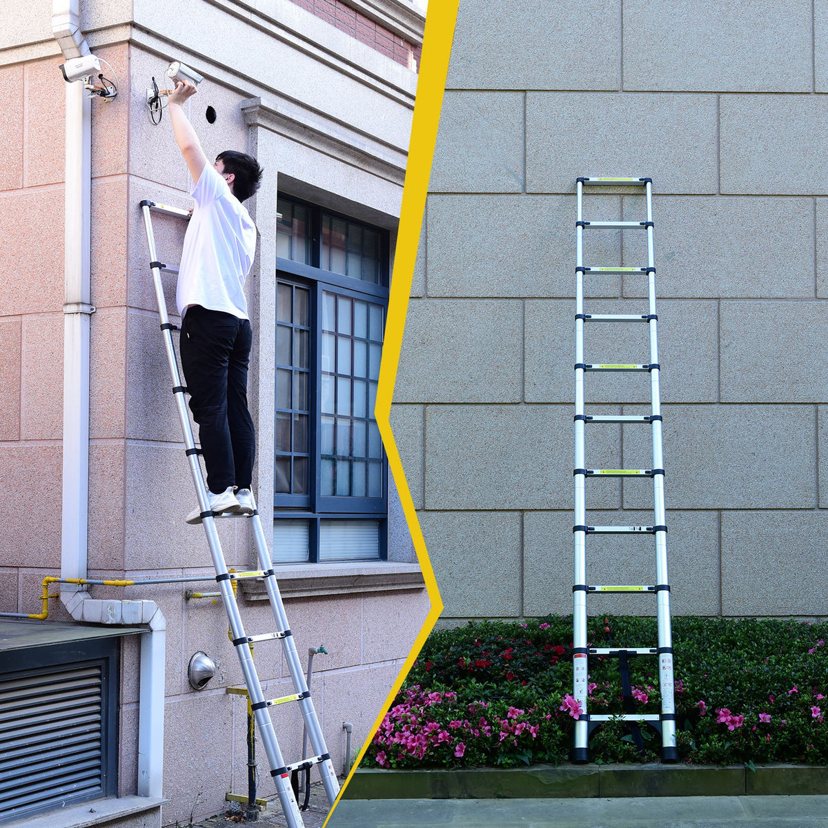 8.5FT Telescopic Ladder with Multi-Purpose Design – Aluminum Alloy