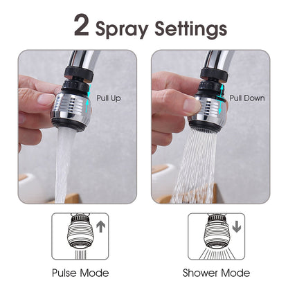 Kitchen Faucet Spray Aerator with 360 Degree Swivel, 1.5 GPM, 2 Pack