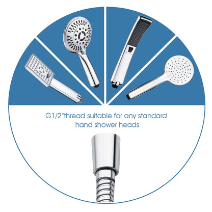 69 Inch Shower Hose For Hand Held Shower Heads,Stainless Steel Kink-Free Hose
