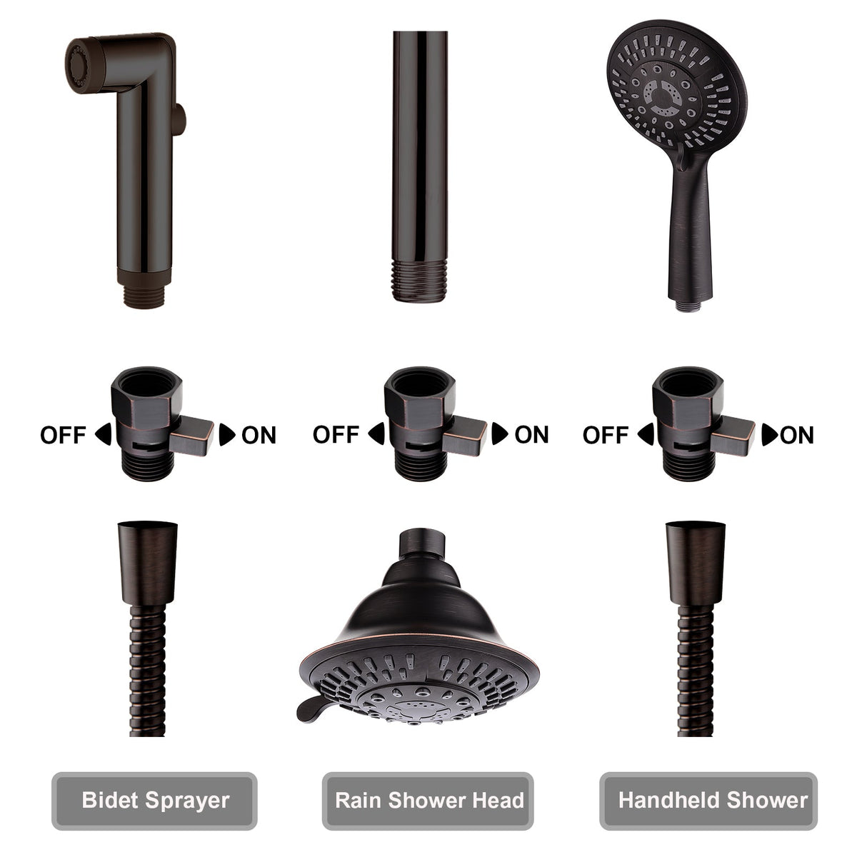 Brass Shower Flow Control Valve with G1/2 Connections