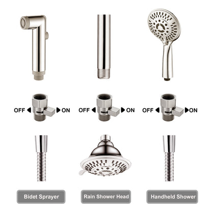 Brass Shower Flow Control Valve with G1/2 Connections