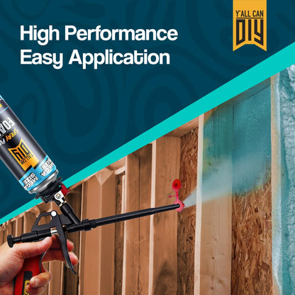 PU Spray Foam Insulation Kit Bulk Bundle (1000ml / 36.6 oz) | Y'allCanDiy