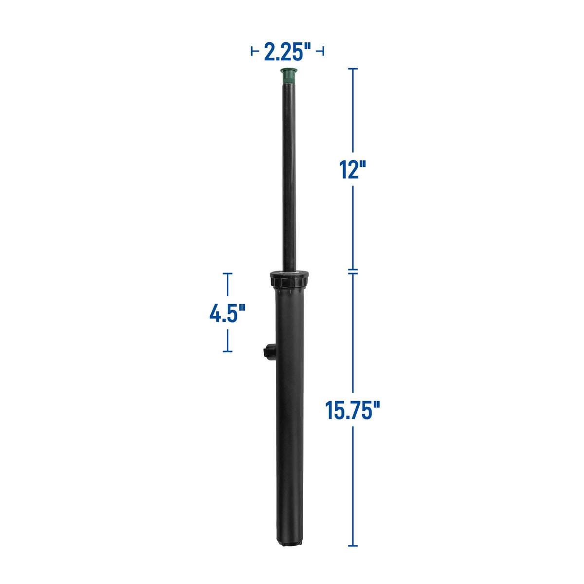 12"400 Series Spray Head w/15' Brass Adj Nozzle