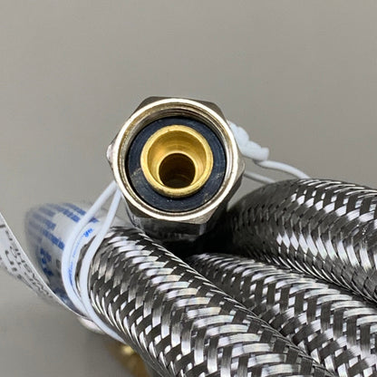 BRASSCRAFT Connector Steel 60" L 3/8" Comp to Dishwasher 3/8" Comp Valve 60DW6F