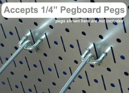 Metal Pegboard Utility Tool Storage Kit - Metallic Pegboard with Accessories