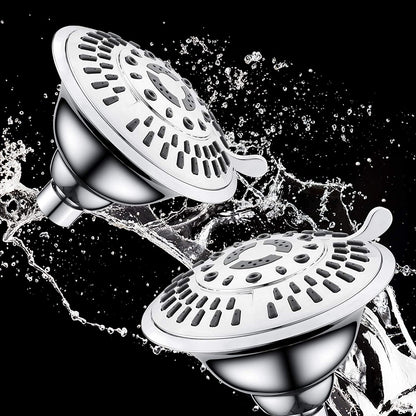 9-Spray Rain Shower Head-Angle Adjustable Fixed Shower Head