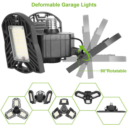 LED Garage Light E26 E27 80W 7000LM 6500K Garage Ceiling Light