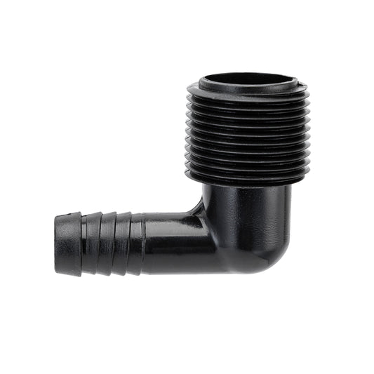 3/4" MPT x 1/2" Barb Riser Flex Pipe Elbow 94360