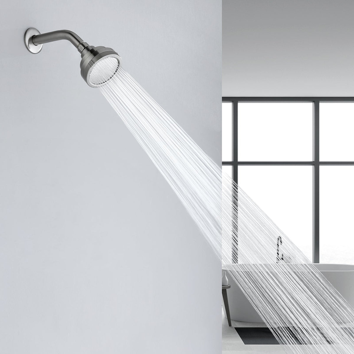 High Pressure Rain Shower Head, Angle Adjustable