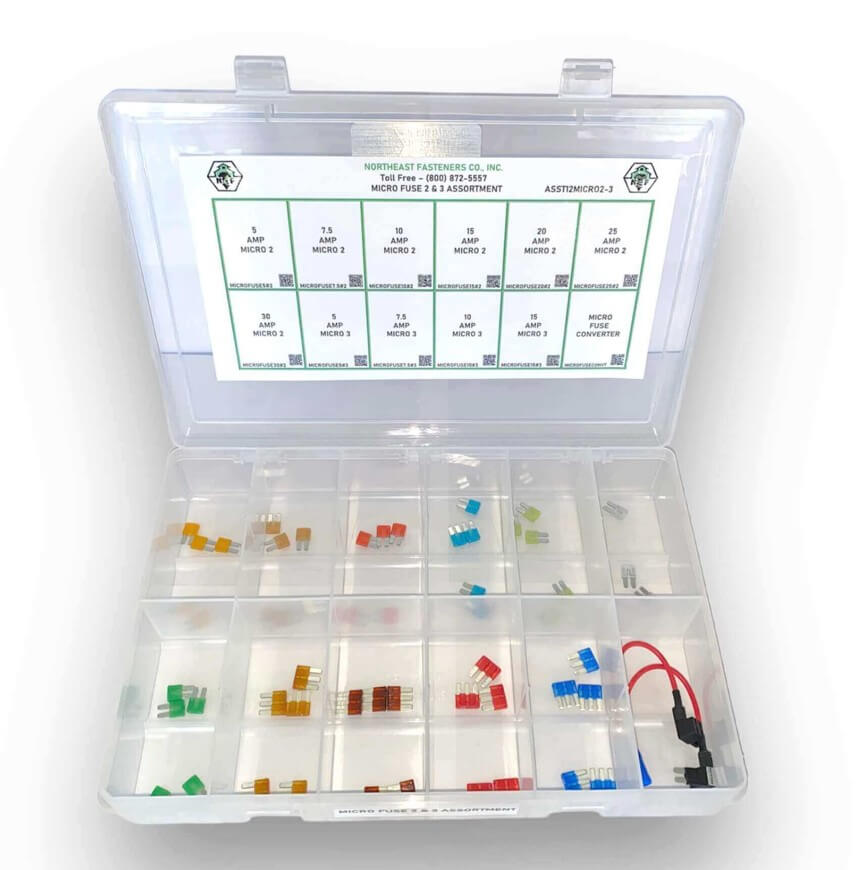 57 Piece #2-3 5-30 AMP Micro Fuse Assortment Starter Kit