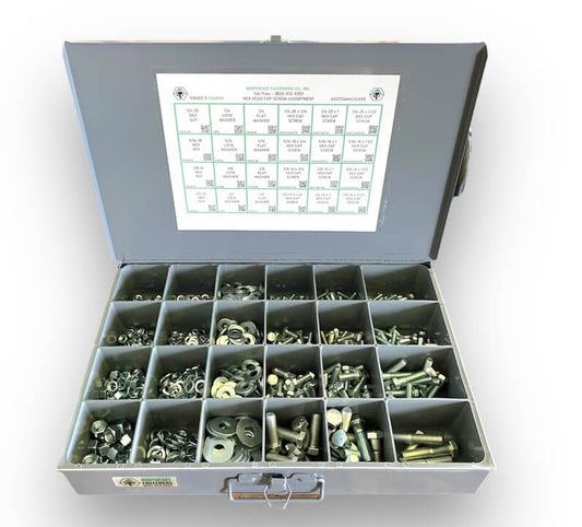 754 Piece Grade 5 UNC Hex Head Cap Screw Assortment Starter Kit