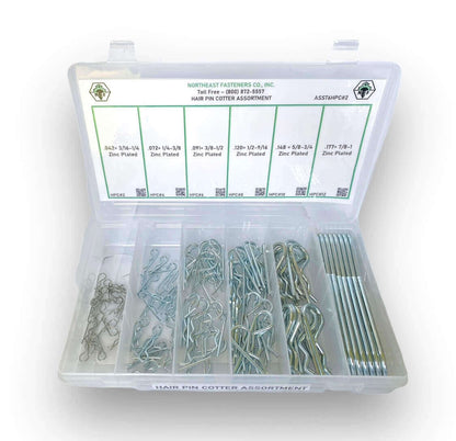 120 Piece Hairpin Cotter Assortment Starter Kit