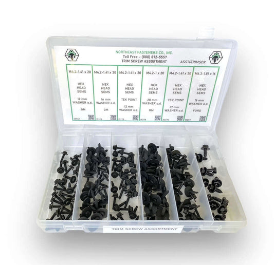 165 Piece Trim Screw Assortment Starter Kit