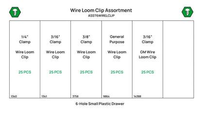 125 Piece Wire Clip Assortment Starter Kit