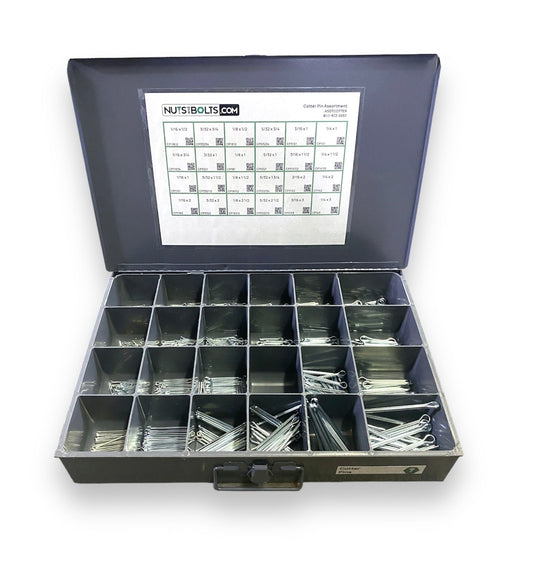 980 Piece Cotter Pin Assortment Starter Kit