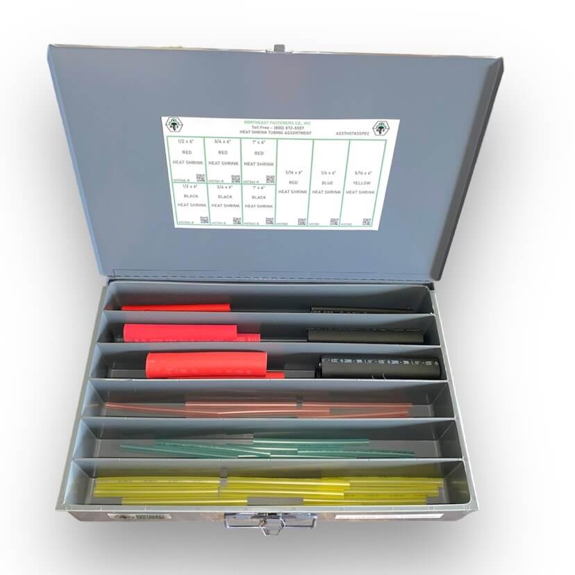 48 Piece Heat Shrink Tubing Assortment Starter Kit