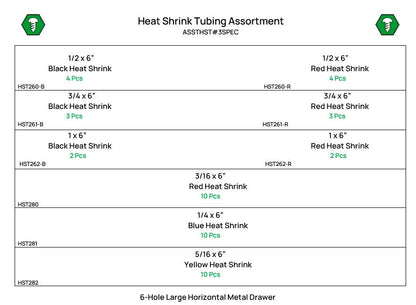 48 Piece Heat Shrink Tubing Assortment Starter Kit