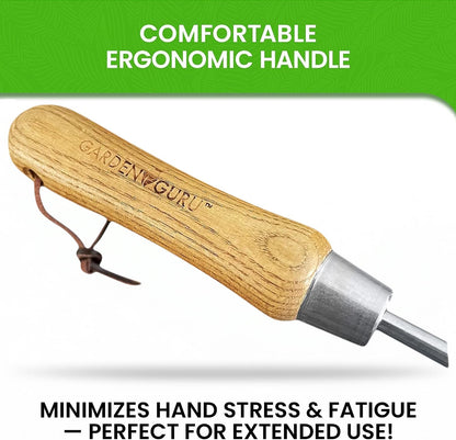 Stainless Steel Transplanter Trowel (classic wood handle)
