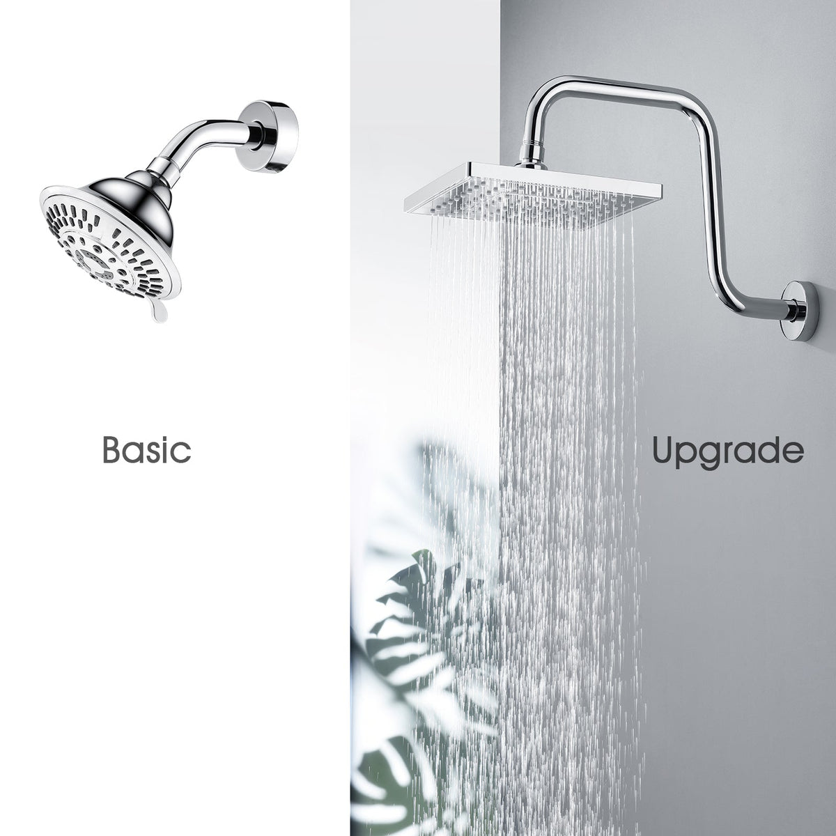 13-Inch S-Shaped Shower Arm Extension for Rainfall Shower Heads