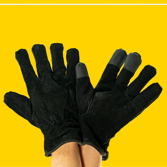 Advanced Gloves Thinsulate Black Cowhide Gloves BP-100