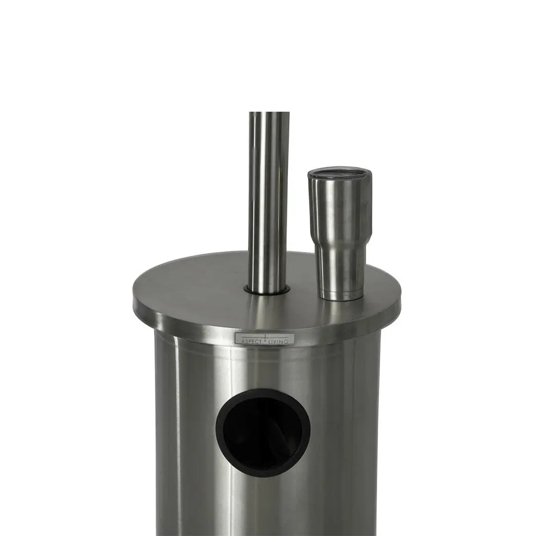 Stainless Steel Patio Heater with Permanent Table