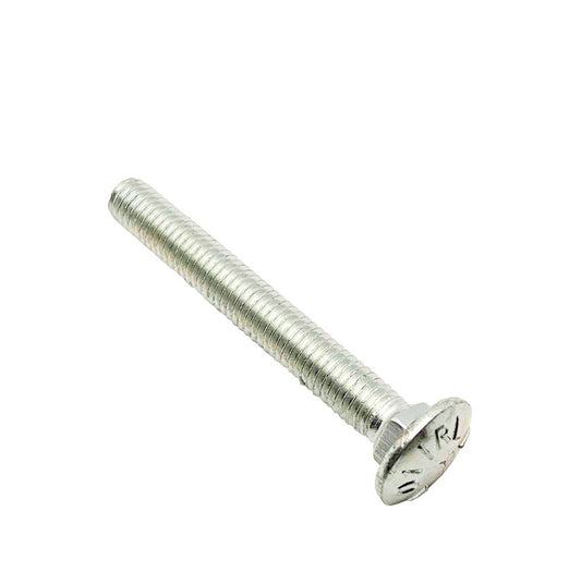 3/8-16 X 3in UNC Grade 5 Full Thread Carriage Bolt Clear Zinc