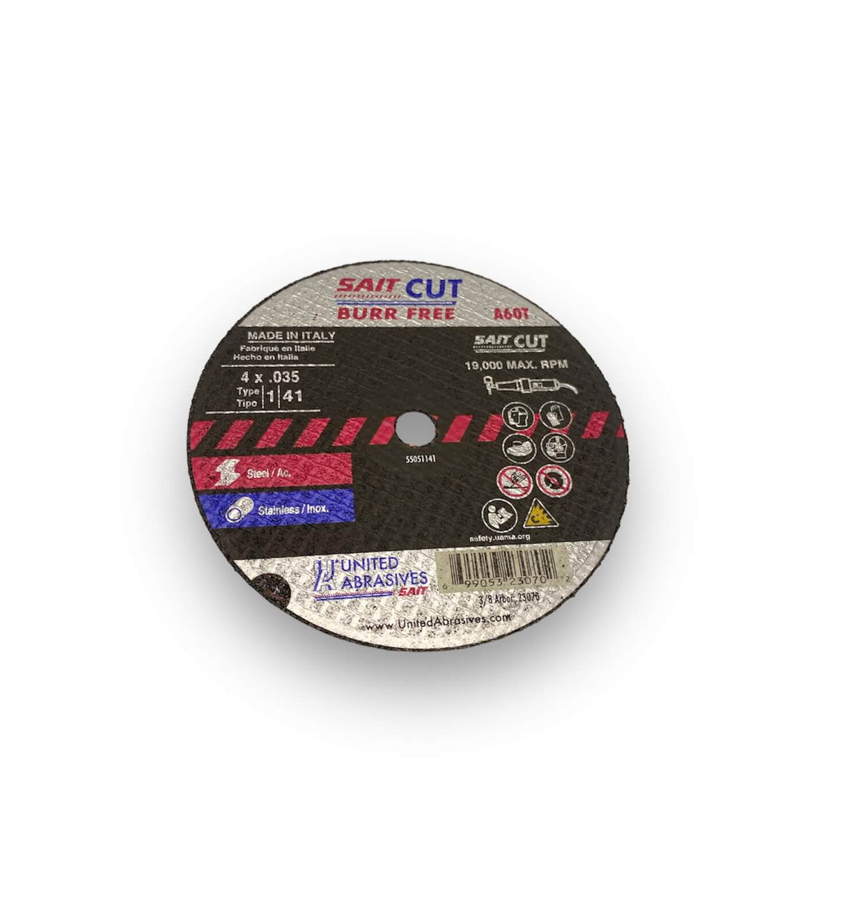 4 x .035 x 3/8in Cut Off Wheel