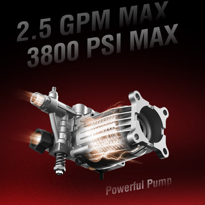 3800PSI 2.5GPM 212cc Gas Pressure Washer DL1038A