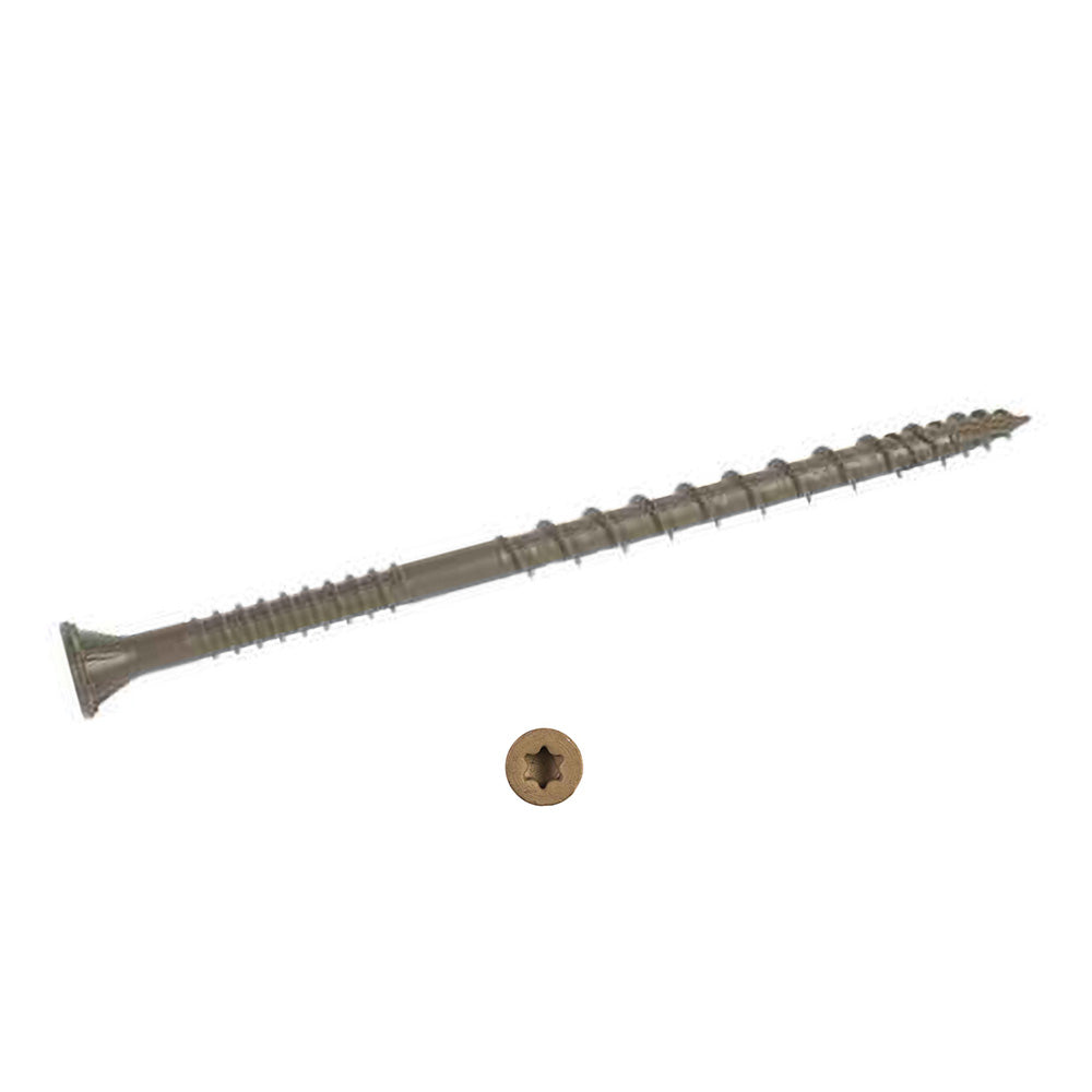 #10 x 2 1/2 Simpson Deck-Drive™ DSV WOOD Quik Guard® Coating Screw (T25 6-Lobe) Black - Box (240)
