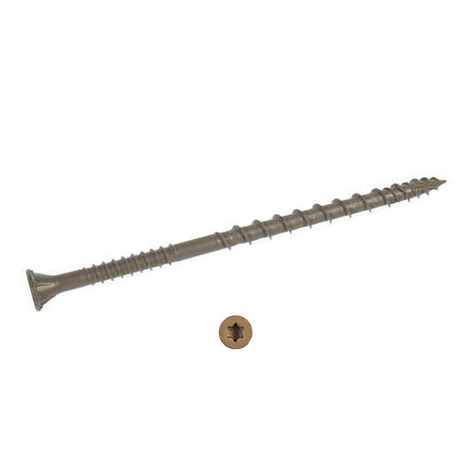 #10 x 3 Simpson Deck-Drive™ DSV WOOD Quik Guard® Coating Screw (T25 6-Lobe) Tan - Box (770)