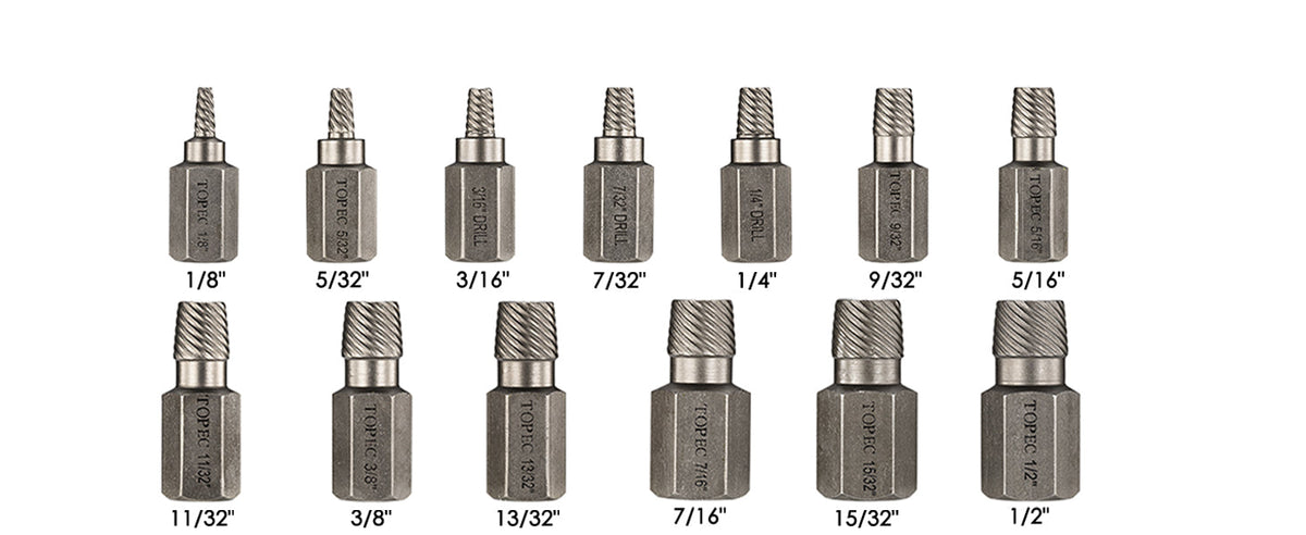 49-Piece Bolt and Screw Extractor Set with Drill Bits for Professional Auto Repair