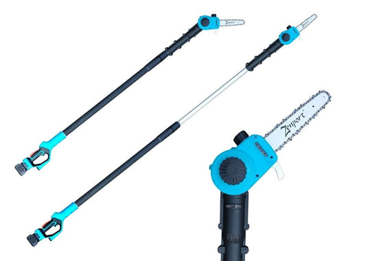 Cordless, Battery Powered Pole Chain Saw 3.5 Meter Length