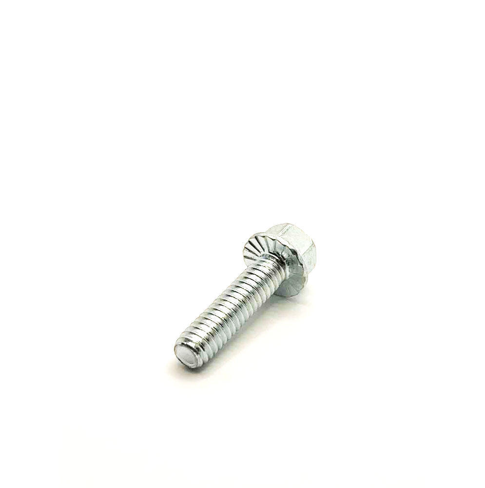 1/4-20 X 1in UNC Grade 5 Serrated Flange Bolt Clear Zinc