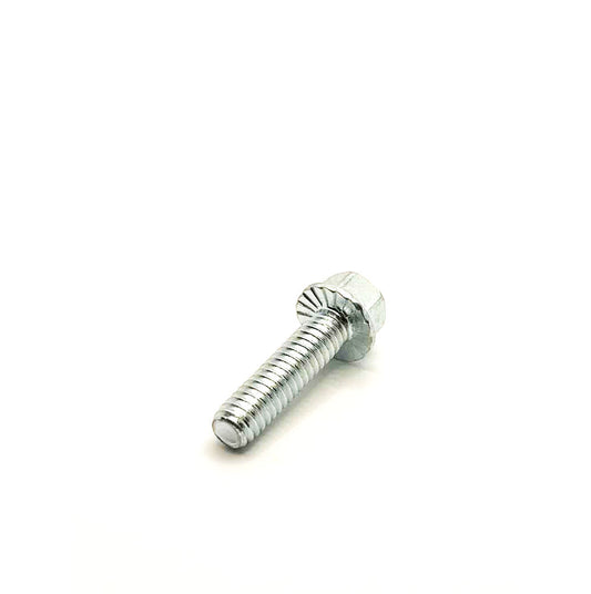 1/4-20 X 1in UNC Grade 5 Serrated Flange Bolt Clear Zinc