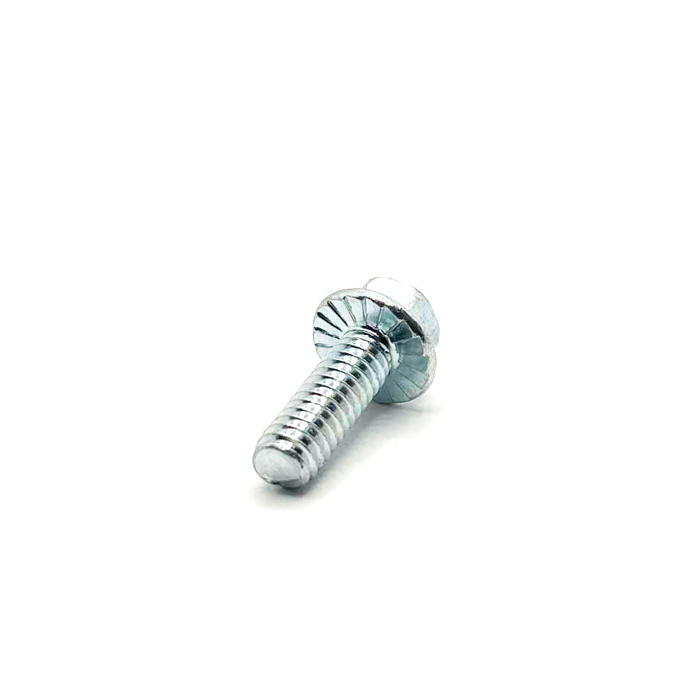 1/4-20 X 3/4in UNC Grade 5 Serrated Flange Bolt Clear Zinc