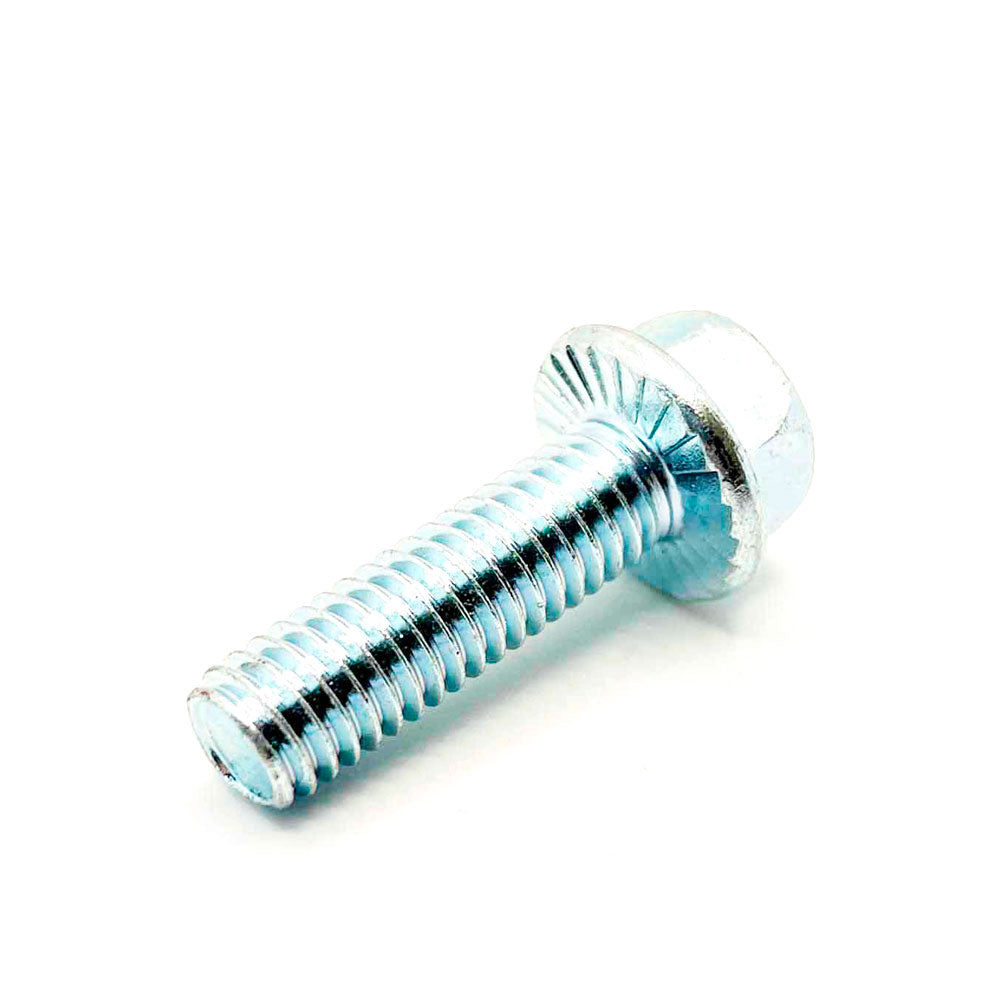 3/8-16 X 1-1/4in UNC Grade 5 Serrated Flange Bolt Clear Zinc